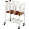 Ronyme Carrello per lavanderia con cesto portaoggetti staccabile, due ripiani, altezza 27,5 pollici, scaffale portaoggetti per WC, Ruote Nere