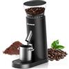 AAOBOSI Macinacaffè senza fili con 60 impostazioni e meno disordine statico | Burr da 40 mm, ricaricabile, a bassa ritenzione, timer LED, compatibile con portafiltro espresso 51-54/58