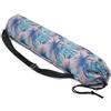 VICASKY Borsa Tappetino Yoga in Tela Stampata con Tracolla e Tasca Zip | Motivo Foglie, Struttura Lunga e Tonda, per Classe Yoga, Shopping e Spostamenti Quotidiani