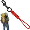 Generico Clip per cordino oceanico, clip a gancio con corda Gancio con clip in | Cinturino anti-smarrimento Pratico gancio a clip in metallo per sport acquatici all'