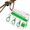 Generico Guida ai Nodi 7 Schede di Guida Completa Impermeabile con Moschettone | Supporto per Annodare Nodi all'Aperto Per Campeggio Pesca Avventura Backpacking Zaino in Spalla Viaggio Trekking Escursioni