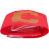 CLISPEED Poliestere Fascia da Capitano Calcio Rosso Regolabile per Squadre | Adatta a Forearm e Uniformi, Comfort Fit Stabile, Facile da Riporre, per Match Play e Capitani