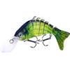Generico Bass esca d'acqua , esca di pesce Esche per pesci | Long Tongue Board, esche artificiali multi-giunti per bass Trout Walleye Catfish Pikes