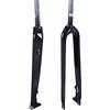 DUANSIYU Forcella MTB Forcella in Fibra di Carbonio for Mountain Bike MTB Bicicletta Freno a Disco Rigido 26 27,5 29 Pollici Tubo Dritto 28,6 mm