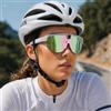 GiDaCom Occhiali Smart AI con Fotocamera 8MP e Audio Open-Ear - Montatura Bianca, Video 1200P, Traduzione in 20+ Lingue, AI Descrittiva, Lenti Polarizzate + Gialle, APP Cyan Glasses