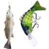 Generico Esca per la pesca dei bassi, bassi esca d'acqua Esche pesce pesciolini | Long Tongue Board, esche artificiali multi-giunti per bass Trout Walleye Catfish Pikes