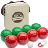 GoSports Set di bocce regolamentari da 100 mm con 8 bocce, pallino, custodia e corda di misurazione, set ufficiale di alta qualità