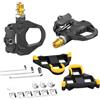 FACULX Pedali Clipless RS580 per Scarpe 3 Tasselli per corsa Pedali | Cuscinetti sigillati waterproof, protezione per polvere, prestazioni costanti sotto pioggia