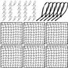 Generico Toppe di Riparazione Sportive 20,32 x 20,32 cm Ferma Espansione con 100 | Kit Riparazione per Gabbie di Battuta Baseball Per Golf Hockey Baseball Calcio Tennis Allenamento
