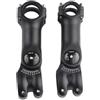 FACULX Attacco per forcella MTB in Lega Alluminio Leggero 280g Nero | Regolazione angolo +/-60°, riduce pressione lombare, lega alluminio , finitura nera opaca