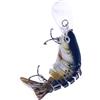 Generico Esche da pesca, esca da pesca Esche per pesci per trota | Long Tongue Board, esche artificiali multi-giunti per bass Trout Walleye Catfish Pikes