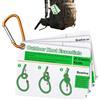 Generico Guida ai Nodi 7 Carte Impermeabili Guida per Principianti con Moschettone | Supporto per Annodare Nodi all'Aperto Per Campeggio Pesca Avventura Backpacking Zaino in Spalla Viaggio Trekking Escursi