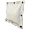 Allthingstore Sacco da boxe da parete in tela pesante, 40 x 40 cm, vuoto | Tela beige resistente, facile da pulire, solo sacchetto vuoto, design quadrato grande da 40 x 40 cm, pronto per montaggio a