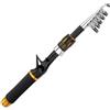 EfforPrac Canna da pesca portatile 2,1 m pieghevole 36 cm | Media per azione potente, lunghezza 1,6 m, materiale in carbonio, acqua dolce per versatile, 36 cm da chiuso