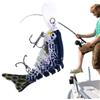 Generico Esca per la pesca dei bassi, bassi esca d'acqua Esche pesce pesciolini | Accessori per attrezzi da pesca, esche artificiali a bordo della lingua lunga per basso, trota, walleye, pesce gatto, picchi
