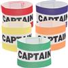 Luxshiny 5 Pezzi Fascia da Capitano Calcio Elastica Regolabile in Nylon | Chiusura Avvolgente Fibbia, Indossaggio Rapido, Colori a Strisce ad Alto Contrasto, per Arbitri