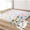 A&M Italia Tappeto Gioco Bambini Pieghevole 180x120cm con Borsa da Trasporto - Tappetino Gattonamento Neonato Sensoriale, Antiscivolo e Impermeabile