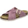 AFS-Schuhe 2141, Pantofole da donna alla moda in vera pelle, sandali estivi con grande fibbia, realizzati a mano in Germania