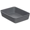 TATAY Organizer Cassetti A5 Baobab | Cestino Portaoggetti | Design Elegante Funzionale | Ordine Casa e Ufficio | Plastica Riciclata senza BPA | 17,7x24x5,6 cm, Grigio