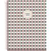 Miquelrius - Quaderno A5 liscio con spirale, 80 fogli, rosa vichy | Carta extra opaca 90 g/m², microperforata, 2 fori, copertina rigida opaca, spirale rosa, bordi stampati