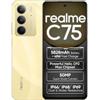 realme C75 Smartphone 8+256GB, Gold | Batteria 5828mAh, Ricarica Rapida 45W, Display 6,72 pollici, frequenza 90Hz, Fotocamera AI 50MP, Helio G92, IP69