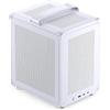 Jonsbo C6-ITX Case PC Mini-Tower Bianco - compatto, Mini-ITX, GPU fino a 255 mm, dissipatore CPU fino a 75 mm, fino a 3 ventole, USB-C I/O frontale