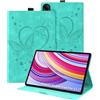 Auslbin Custodia per Xiaomi Redmi Pad Pro 12.1 2024 Cover, Pelle Goffrata Farfalla PU con Funzione di Supporto, Flip Tab Cover per Xiaomi Poco Pad, Verde