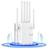 Generico Ripetitore WiFi Potente per Casa,Amplificatore Wifi,6 Antenna,2 Porte LAN,Estensore Wi-Fi per Casa e Ufficio,amplificatore segnale wifi,WiFi Extender,Coverage up to 300 m²,Plug and Play R08 3