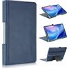 TOPCASE Custodia per Lenovo Tab Plus (TB351FU) 11,5 pollici 2024,Custodia a libro con tasca e portapenne, Auto-Sonno/Stela,Blu Scuro