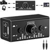 VEDINDUST 3.5mm Audio Switch Switcher Commutatore Audio Switch 2 Ingressi 1 Uscita / 1 Ingresso 2 Uscite con Connettori Jack Selettore Audio Analogico Stereo per Giradischi, Radio, Telefono, Cuffie