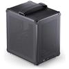 Jonsbo C6-ITX Case PC Mini-Tower Nero - compatto, Mini-ITX, GPU fino a 255 mm, dissipatore CPU fino a 75 mm, fino a 3 ventole, USB-C frontale I/O