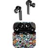 I-TOTAL® - Cuffie Bluetooth con custodia di ricarica, Auricolari Bluetooth, Cuffie Wireless, con Microfono/per iPhone Samsung Huawei Xiaomi, One Plus (GRAFFITI)