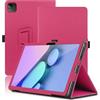 Envibe Custodia per Acer Iconia Tab V12-11M 12 Pollici, Cover Tablet Acer Iconia Tab V12-11M, Copertura Protettiva Pieghevole con Supporto per Matita e Cinturino da Polso, Protezione Completa. (Rosso)