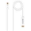 Blendend Cavo convertitore da Mini DisplayPort a HDMI, con connettori maschio su entrambe le estremità. Colore bianco e lunghezza di 5 metri, ideale per collegare dispositivi con uscita Mini DP a schermi HDMI.