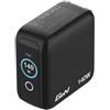 Verbatim Mini GaN Charger 140W Display 3X USB-C USB-A Caricabatterie da | Caricatore a 4 porte, adattatore di alimentazione 3 x USB-C 1 x USB-A, spina multipla per MacBook, laptop, iPad, iPhone 17