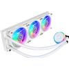 Cooler Master MasterLiquid PL360 Flux - Sistema di Raffreddamento a Liquido AIO per CPU, 3 Ventole 120 mm, Radiatore 360 mm, Controller RGB Indirizzabile Gen2 - Supporta AMD e Intel, bianca