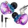 HJX QKZ AK6 PRO - Auricolari con cavo, 11 mm, resistenti cuffie dinamiche magnetiche, cavo staccabile aggiornato, auricolari sportivi, auricolari in-ear (colori)