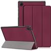 DINGGUAGUA Custodia Compatibile con Samsung Galaxy Tab A8 2022 SM-X200/X205 10.5 Pollici 2022 Ultra-sottile Cover con Funzione Supporto,Vino rosso