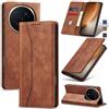 Jasonyu Cover per Honor Magic 8 Pro, Portafoglio PU Pelle, Marrone | Flip Libro, Slot Porta Carte, Magnetica, Funzione Supporto, TPU Antiurto Custodia