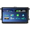 XTRONS UA95MTVL Autoradio per Golf, Passat, Polo, Tiguan, Seat, Skoda, Android 15, GPS, CarPlay, WiFi, 4G