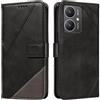 XINNI Cover per Xiaomi Redmi 13C 5G/Poco M6 5G Custodia | Cellulare Libro Antiurto Flip Pelle PU/TPU