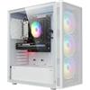 STGSivir PC Gaming Fisso, Ryzen 5 5500, RTX 3050 6G, 16G DDR4, 512G SSD | Computer Gaming per Streaming, Editing Video, Compiti, fino a 4.2 GHz, WiFi 6, BT 5.0, 4K,HDMI,Win11 Pro, Case ARGB,Bianco