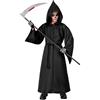 W WIDMANN MILANO Party Fashion - Costume da Mietitore per bambini | Abito con cappuccio e cintura, costume da becchino per Halloween, Carnevale, feste a tema