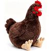 lilizzhoumax Peluche di pollo 10 pollice Carino giocattolo morbido Bambole Animali Bambini e Amici Regalo per la festa di compleanno coccoloso collezionare decorazione domestica - marrone