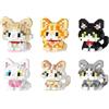 WFKKMEQ Gatto Blocchi di Costruzione, 6PCS Gatto Mattoncini da Costruzione Mini Building Blocks Set 3D Puzzle Cartoni Mini Blocchi Giocattoli Animali Giocattolo da Costruire per Regalo di Compleanno