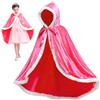 Dwafill Mantello Principessa Bambina, Costume Principessa con Cappuccio, Mantello Bambina Strascico Bambini Costume Halloween Carnevale Natale Cosplay
