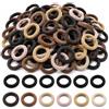 GNALIA Elastici Capelli Bambina 200 Pezzi, Neri E Marrone Chiaro, Piccoli, Per Ragazze E Donne, Coda Di Cavallo E Trecce, In Poliestere Morbido Senza Metallo, Diametro 4,5 Cm, Elastici Resistenti E De