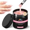 EBANKU Nudes - Gel ricostruttore per unghie, 100 g, grande capacità, gel duro per unghie, estensione delle unghie, rinforzante Hard Builder, ammollo a lunga durata, guarigione alla luce UV