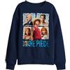 One Piece One Piece Straw Hat Group Kids Sweatshirt, Navy Pullover Unisex - Bambini e Ragazzi (Pacco da 1)