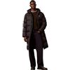 Calvin Klein Ls Long Length Hooded Nylon Puff Lv04rh501g Cappotti Uomo (Pacco da 1)